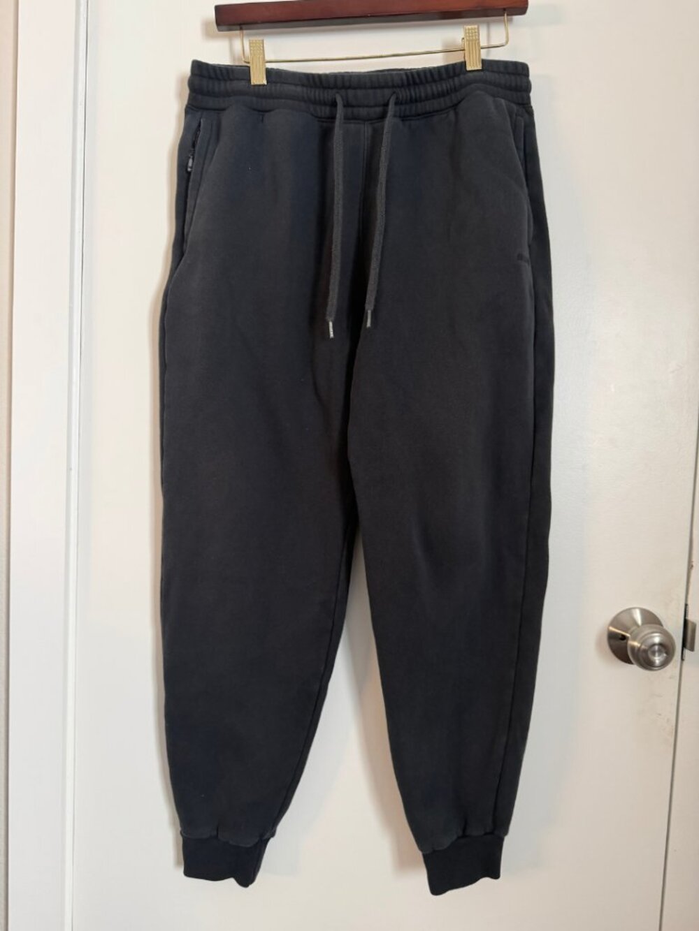 Hollister Baggy Cinch Joggers Black Size L Elastic Waist Sweatpants